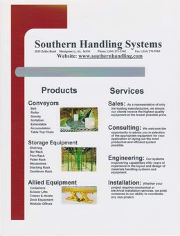 SHS Flyer - Products and Services Overview - thumbnail